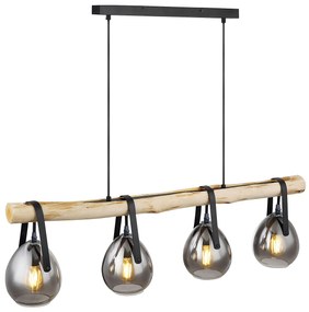 Lampada APP1775-4CP WOOD GREY