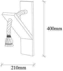 Applique EREBOS 1xE27/40W/230V