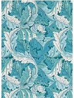 Clarke & Clarke Carta da parati Acanthus - Teal