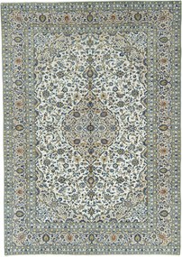 Kashan Tappeto 290x410 Beige (Iran) Annodato A Mano
