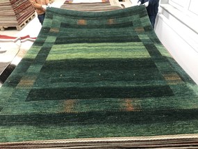 Loribaft Tappeto 240 x 340 Verde (Iran) Annodato A Mano