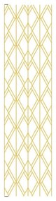 Pannello mdf decoro geometrie Gatsby oro L 240 x H 60 cm Sp 19 mm multicolore