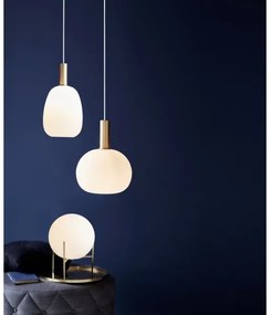 Nordlux - Lampadario a cavo ALTON 1xE27/60W/230V bianco/nero/ottone