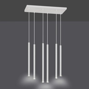 Lampadario a sospensione SELTER 6 WHITE