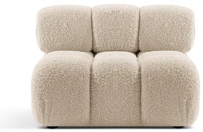 Modulo divano in bouclé beige (parte centrale) Bellis - Micadoni Home