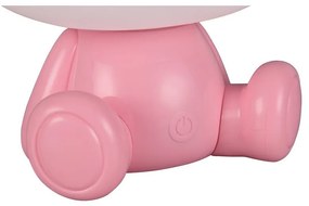 Lampada per bambini LED rosa Hopper – Trio