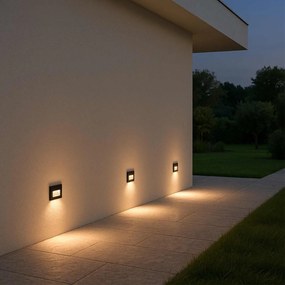 Segnapasso LED per Scatola 503 3.5W IP65 - Luce Asimmetrica Colore Bianco Caldo 2.700K