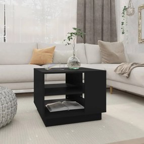 Tavolino Da Salotto Nero 55x55x43 Cm İn Truciolato /