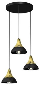 Lampadario a sospensione con filo NERGIS 3xE27/60W/230V