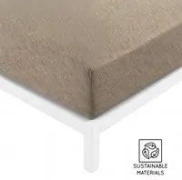 Lenzuolo con angoli matrimoniale marrone Eco Dreams