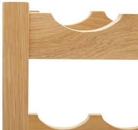 Cantinetta per 12 bottiglie 47x21x36 cm in legno massello di rovere