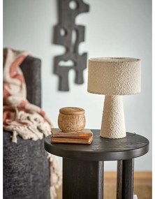 Lampada da tavolo bianca con paralume in tessuto (altezza totale 30 cm) Emmie – Bloomingville