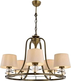 Paralume di ricambio per lampadario a cavo NARA, beige