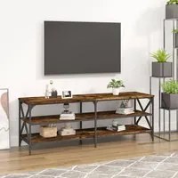 Mobile TV Rovere Fumo 140x40x50 cm in Legno Multistratocod mxl 127044