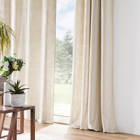 Tenda beige in velluto 135x260 cm Eva – douceur d'intérieur