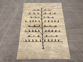 Gabbeh Tappeto persiano 110x150 Beige (Iran) Annodato A Mano