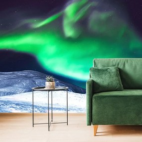 Carta da parati – Aurora boreale nel cielo