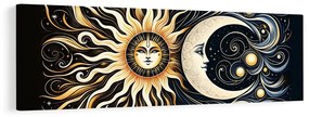 Quadro su tela – Simbolo solare e lunare