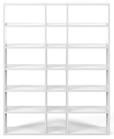 Libreria bianca 182x224 cm Pombal - TemaHome