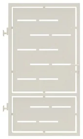 Cancello manuale Privacy in ferro, apertura a sinistra, L 104.5 x H 180 cm, di colore bianco