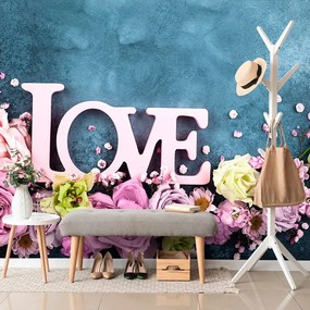 Carta da parati – Scritta Love