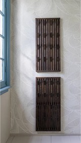 Pannello appendiabiti marrone scuro in rovere massiccio 46x100x8 cm Parco – Spinder Design