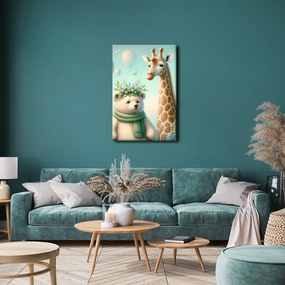 Quadro su tela – Animaletti con palloncini