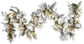 Festone natalizio innevato LED 270 cm WHITEHORN Beliani