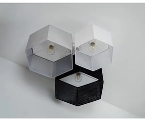 Duolla - Lampadario a plafone ROLLER TRIO HEX 3xE27/15W/230V nero/grigio/bianco