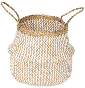 Cesto portaoggetti in seagrass chiaro , ⌀ 35 cm Zic Zac - Compactor