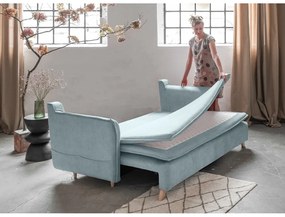 Divano in velluto azzurro 225 cm Charming Charlie - Miuform