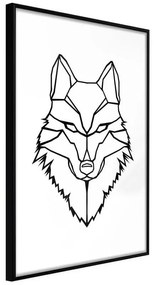 Poster  Wolf Look  Cornice Quadri Cornice nera, Larghezza x Altezza Home decor 30x45