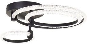 Brilliant - Plafoniera LED dimmerabile AYDIN LED/34W/230V nera + telecomando