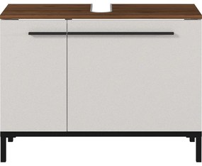 Mobile sotto lavabo grigio e beige in noce 80x59 cm Yonkers - Germania