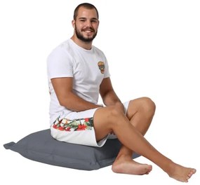 Cuscino da terra 70x70 cm grigio