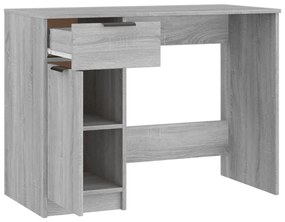 Scrivania Grigio Sonoma 100x50x75 cm in Legno Multistrato