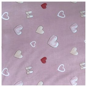 Set copripiumino e federa da bambini rosa in cotone per letto singolo 140x200 cm Minnie "Balloon" – Jerry Fabrics