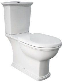 WC monoblocco washington, sedile incluso P 70.5 x L 36 x H 40 cm bianco