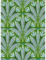 Clarke & Clarke Tapete Attingham - Cobalt/ Green