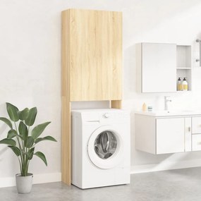 Mobile Per Lavatrice Rovere Sonoma 64x25,5x190 Cm /