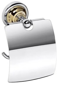 Supporto per carta 14x15 cm, finitura argento/oro