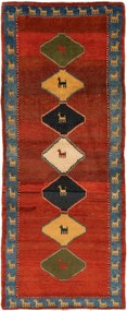 Gabbeh Tappeto 280x120 (Iran) Annodato A Mano