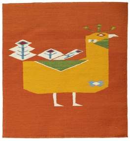 Kilim Tappeto 100 x 110 (Tacchino) Tessuto A Mano