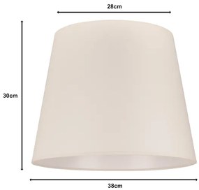 Duolla - Paralume per lampada CLASSIC L E27 Ø 38 cm crema