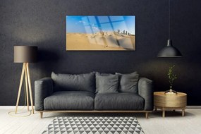 Quadro vetro acrilico Paesaggio di sabbia del deserto 100x50 cm