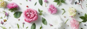 Quadro su tela – Natura morta delicata di fiori