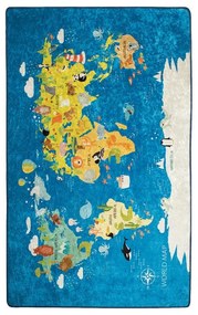 Tappeto per bambini , 100 x 160 cm World Map - Conceptum Hypnose