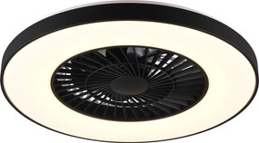 Plafoniera LED nera opaca Halmstad – Trio