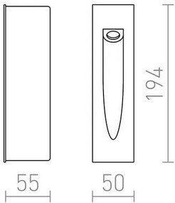 RED -Design Rendl-R10545- Lampada LED da esterno da incasso GAP LED/3W/230V IP54