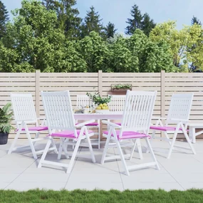 Cuscini Per Sedia 6 Pz Rosa 40x40x3 Cm İn Tessuto /